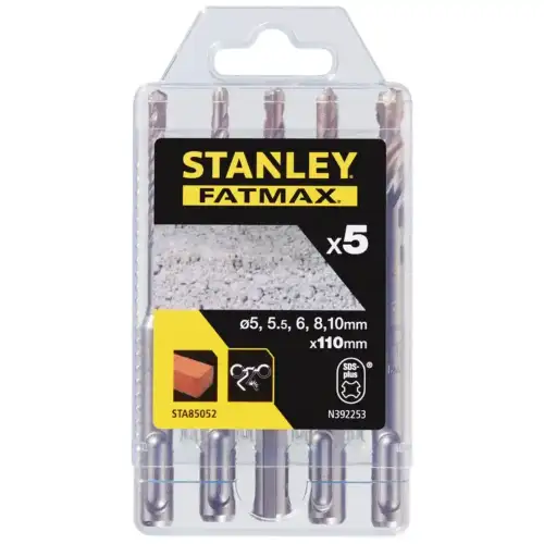 Conjunto 5 Brocas SDS-PLUS 5-10MM Stanley 